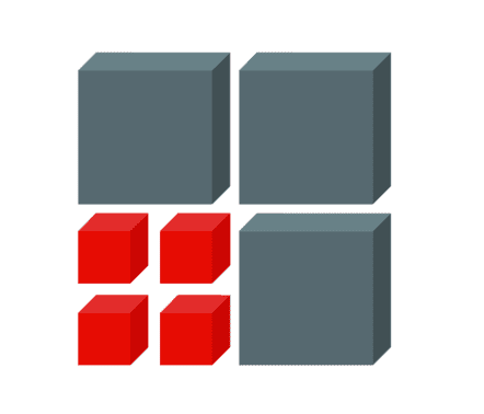 Modern 3D cubes representing data analytics and visualization.