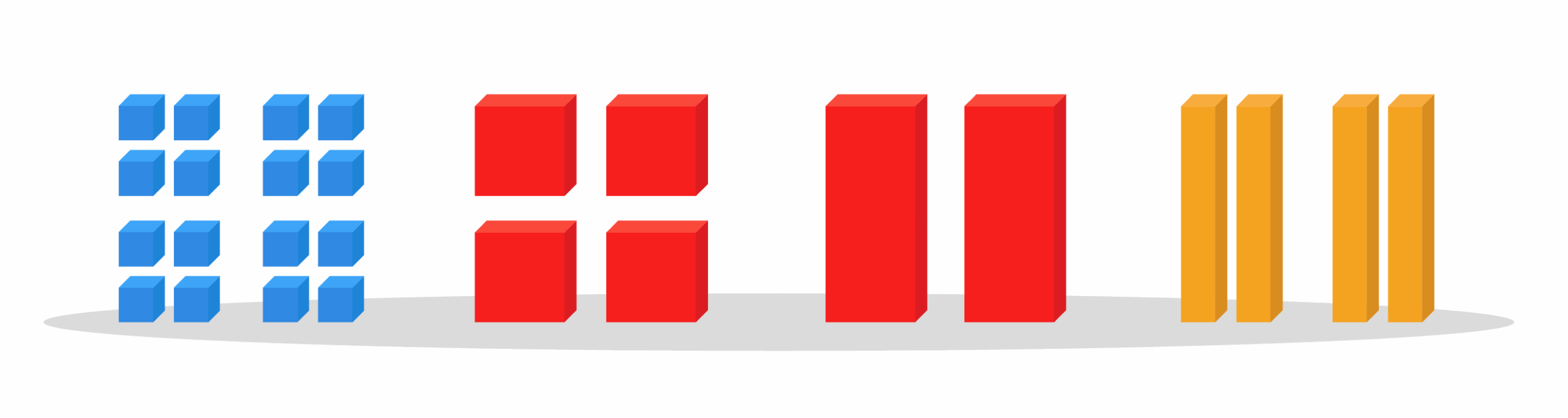 Quantilia logo with colorful data blocks representing analytics and insights.