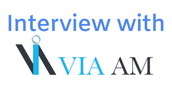 Quantilia logo with interview banner for data and analytics solutions.