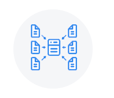 Visual representation of Quantilia's portfolio reporting and data management system.