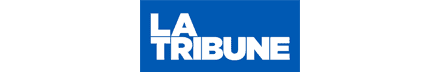 Quantilia logo displayed on La Tribune website for media and press.