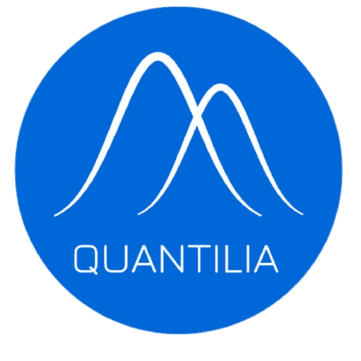 Quantilia logo representing data analytics and insights services.